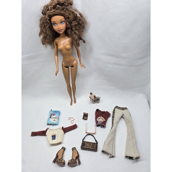 My Scene - Teen Tees - Madison Doll With Outfit And Dog- See Description - Picture 12 of 16